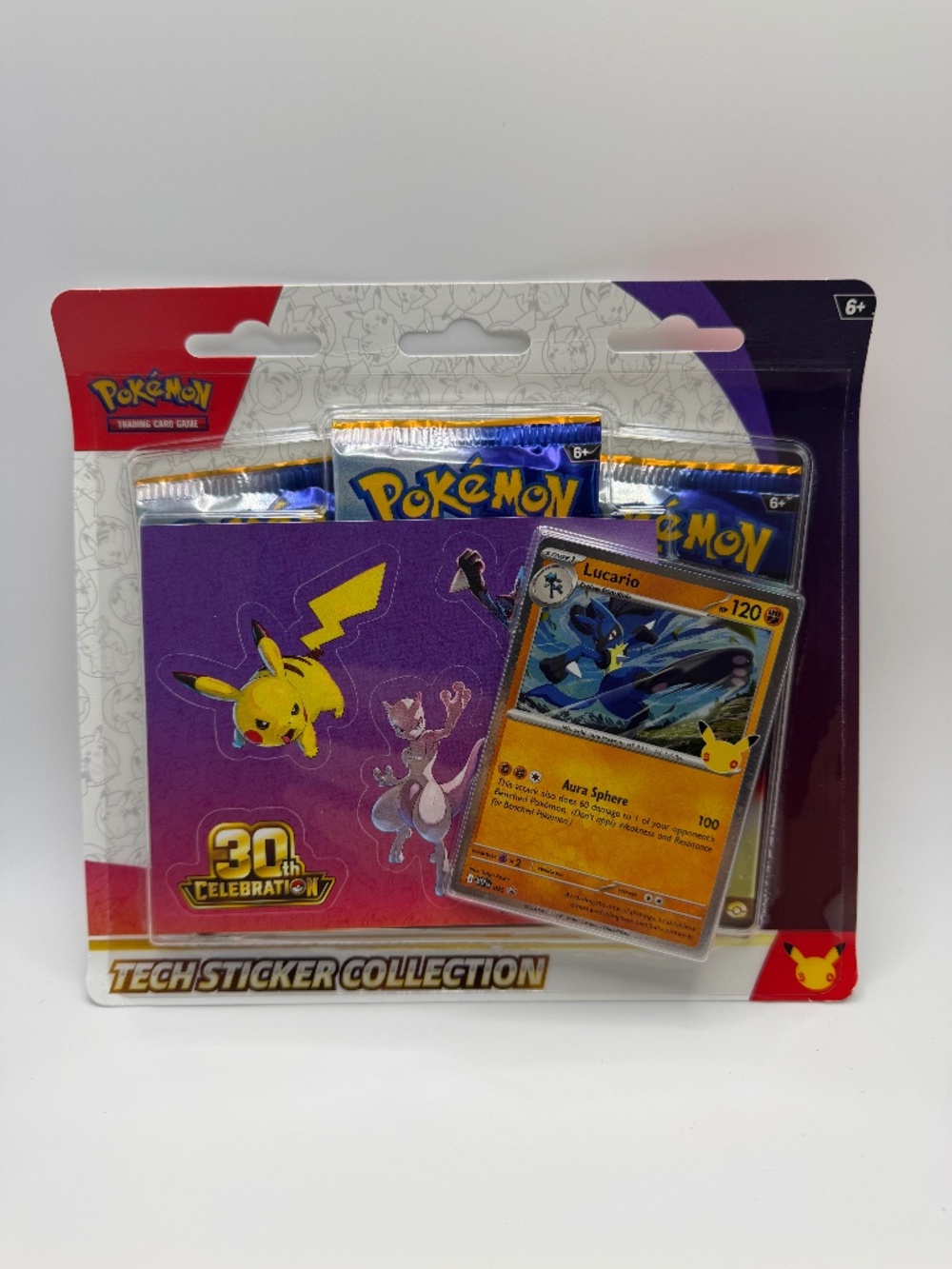 Pokémon Trading Card Game: 30th Celebration Tech Sticker Collection 1 Package